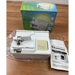 Toastmaster Under Cabinet Can Opener with Knife Sharpener White  2209 NEW in Box